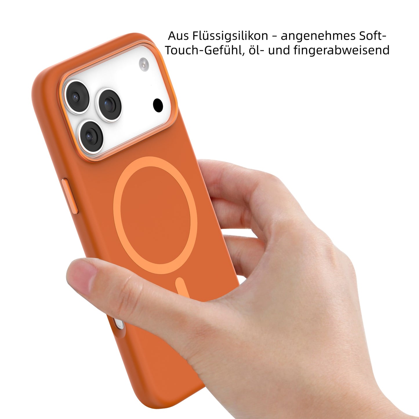 MUTURAL Karen Liquid Silicone Magnetic Charging Support Case for iPhone 17 | Premium Soft Touch