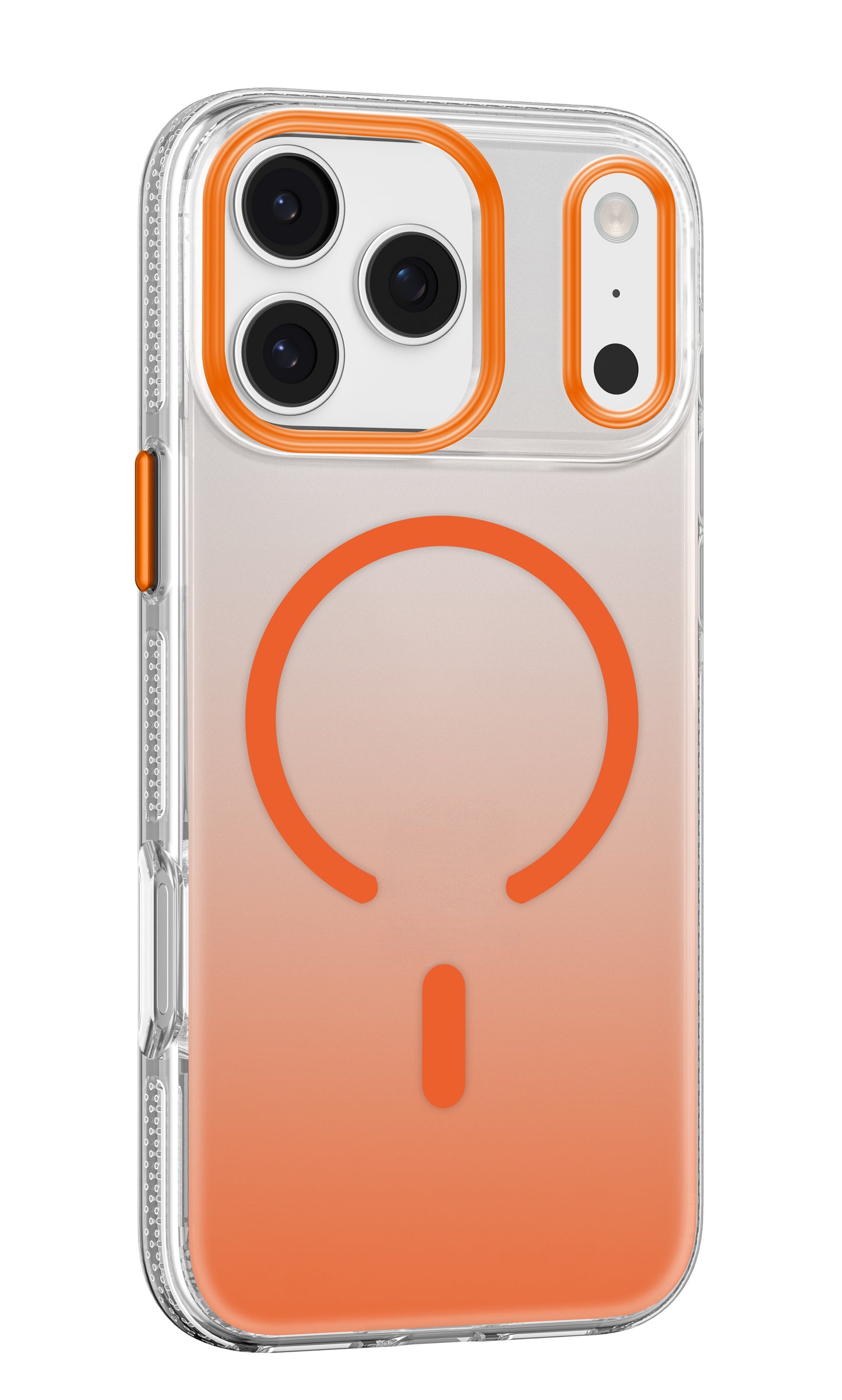 MUTURAL Ice Gradient Magnetic Charging Support Case for iPhone 17 | Translucent Color-Shift Design