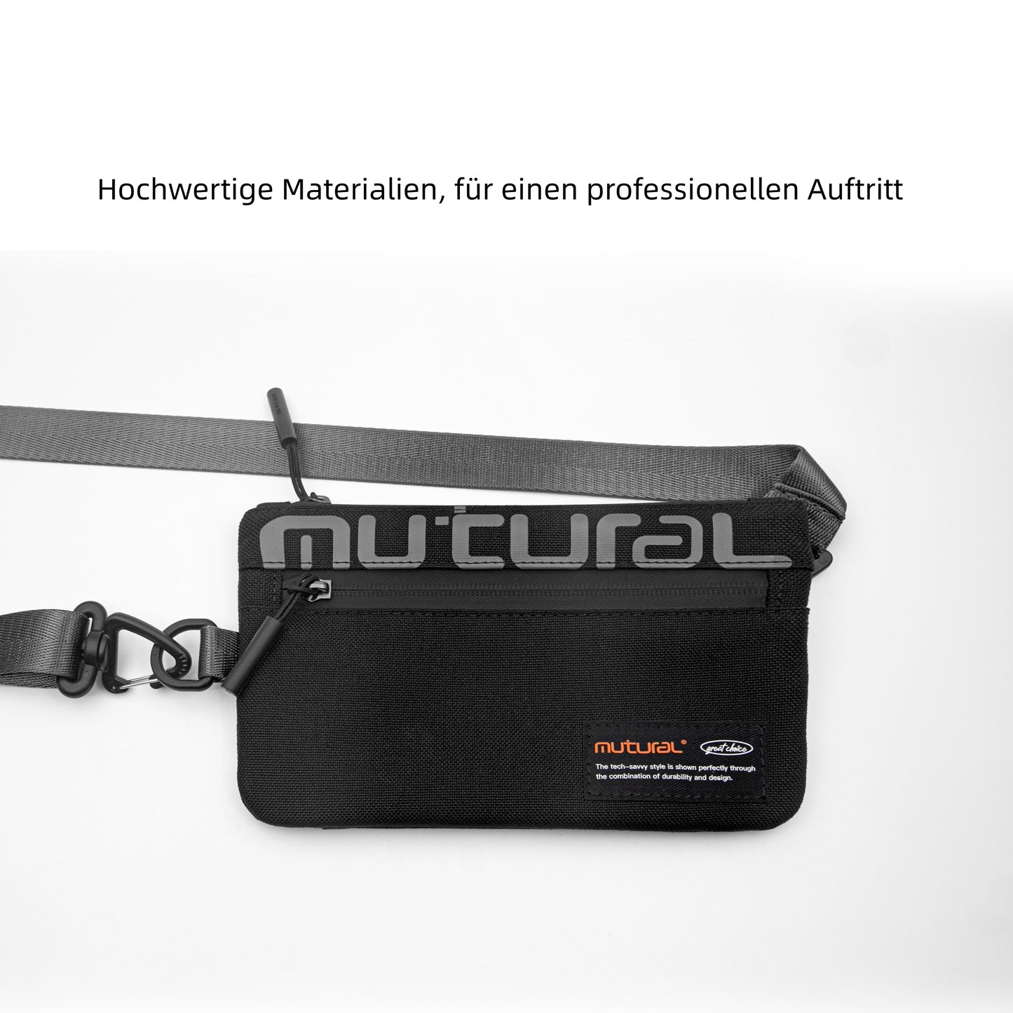 MUTURAL Glow Slim Phone Sling Bag | Waterproof Canvas Crossbody