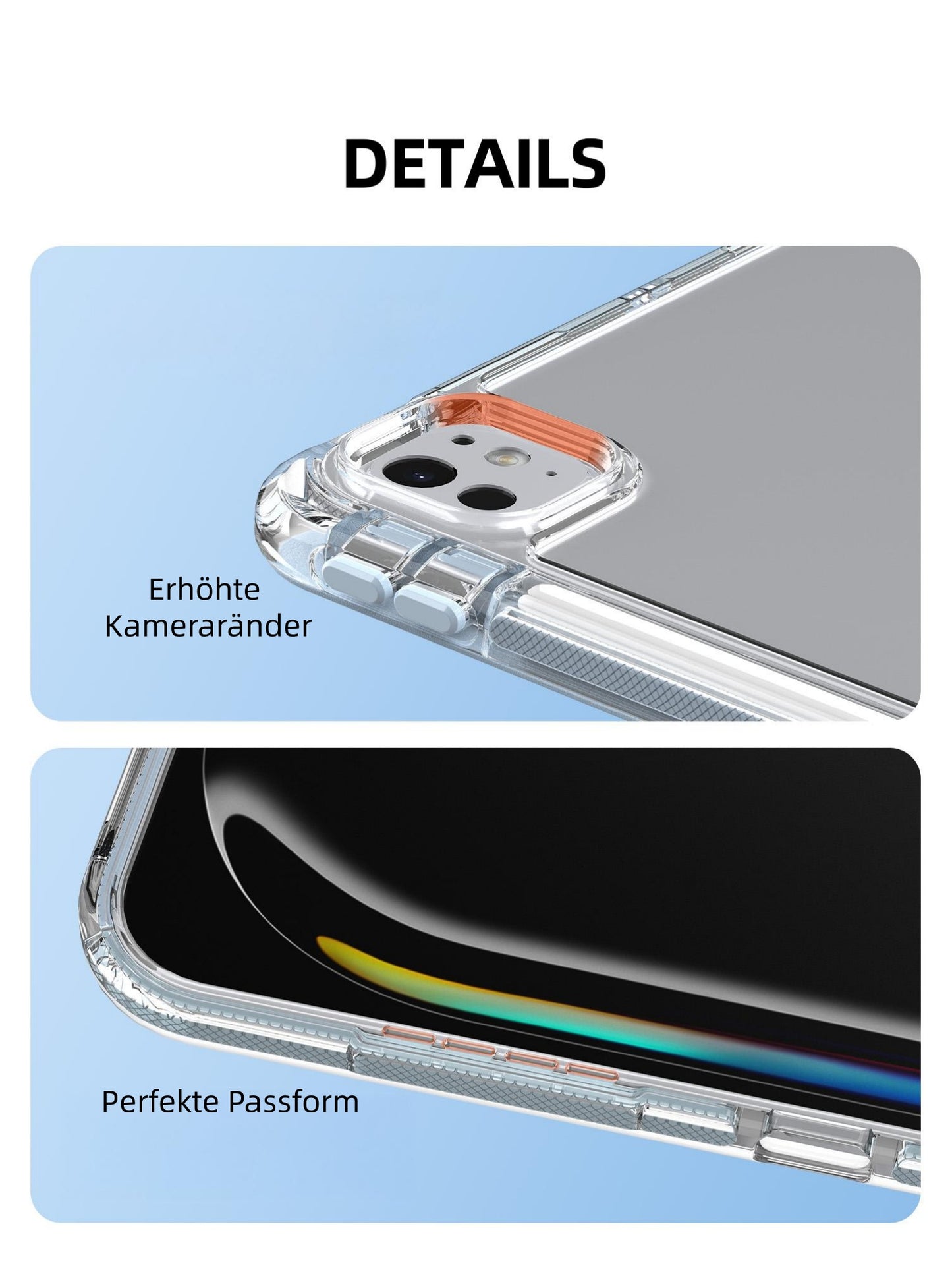 MUTURAL Crystal Shield iPad Case | TPU Airbag with PU Leather Cover