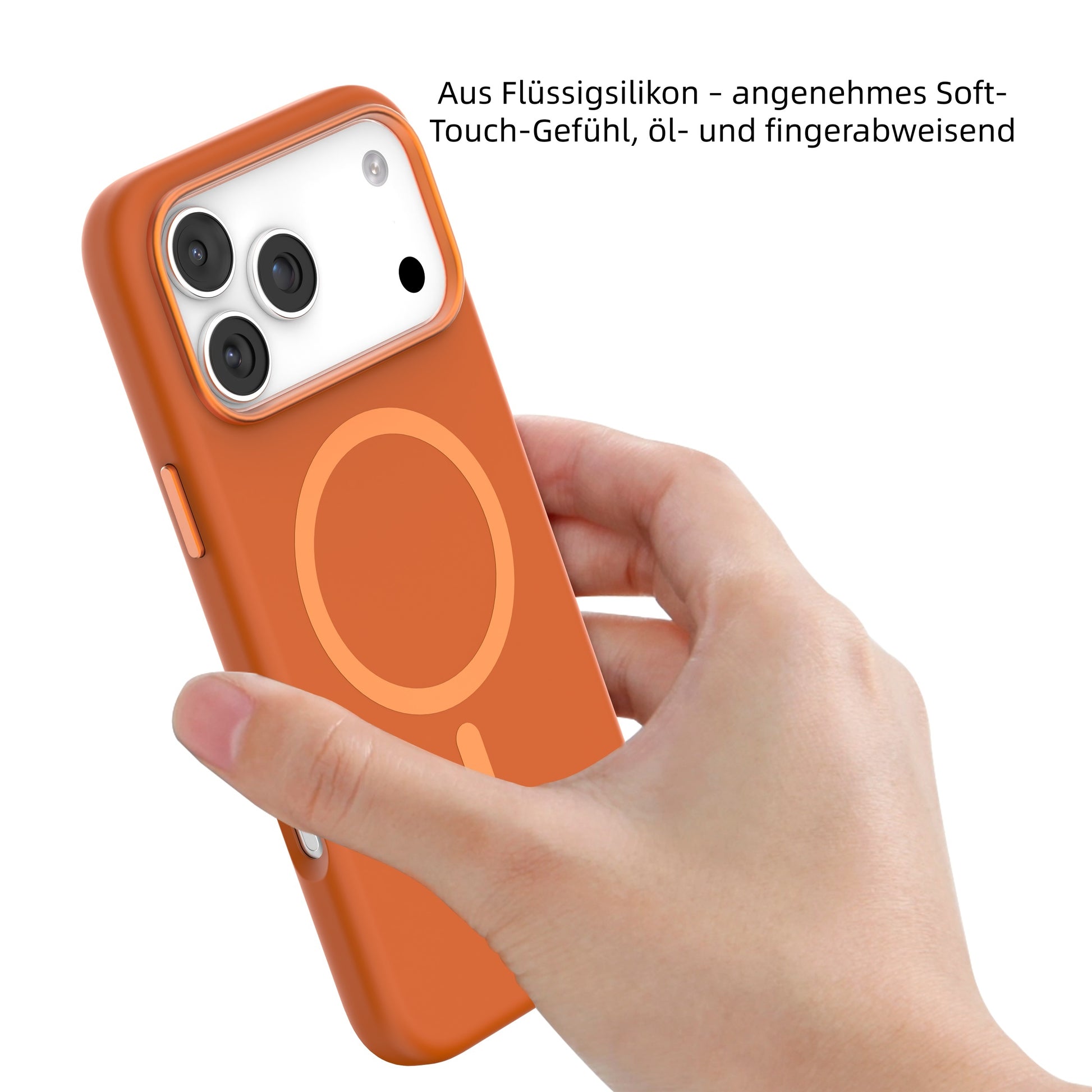 MUTURAL Karen Liquid Silicone Magnetic Charging Support Case for iPhone 17 | Premium Soft Touch