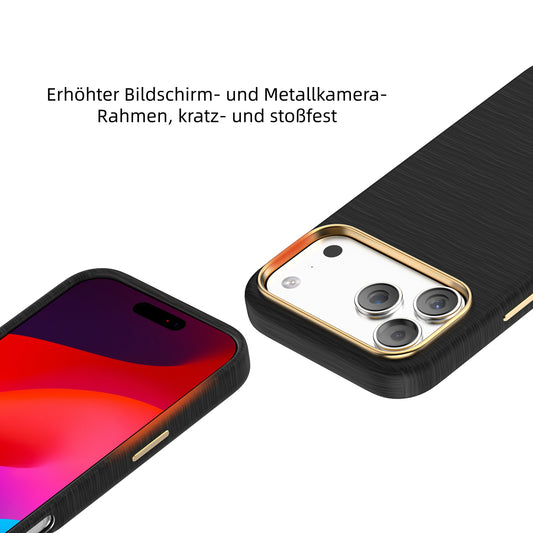 MUTURAL Textured Elegance Leather MagSafe Case for iPhone 17 | Toothpick Grain PU