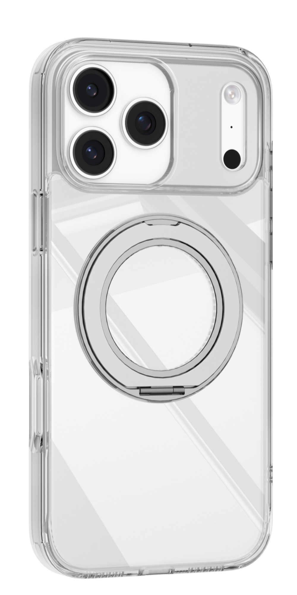 MUTURAL Ice Crystal Clear Magnetic Charging Support Case for iPhone 17 | Ultra-Transparent Anti-Yellow