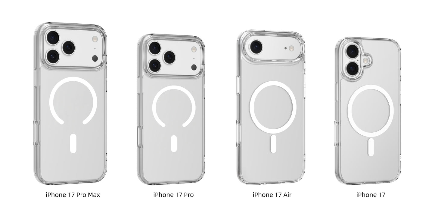 MUTURAL Crystal Clear MagSafe Case for iPhone 17 | Airbag Anti-Shock Protection