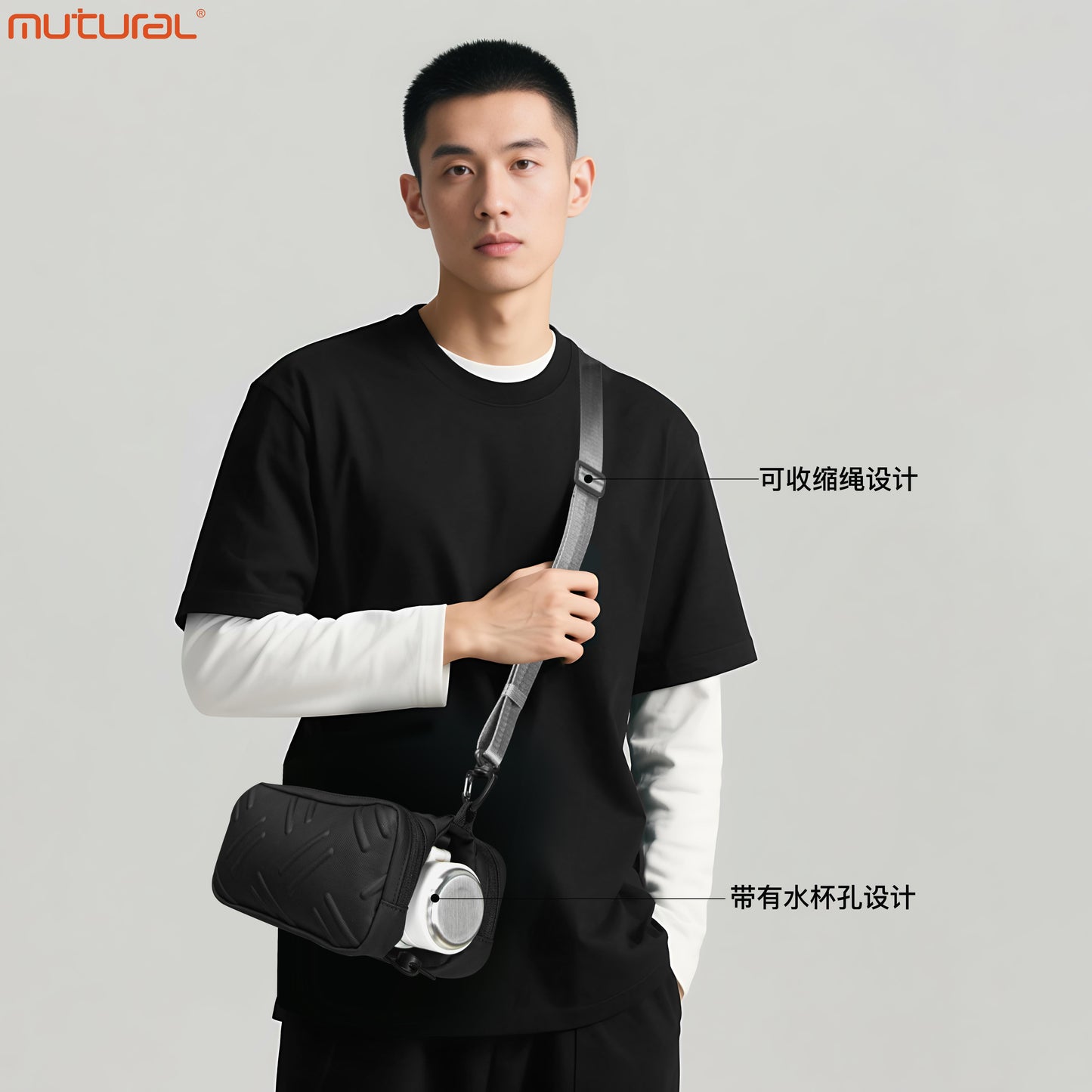 MUTURAL Wisdom Shield Large Tech Organizer | High-Capacity Cable & Gadget Bag